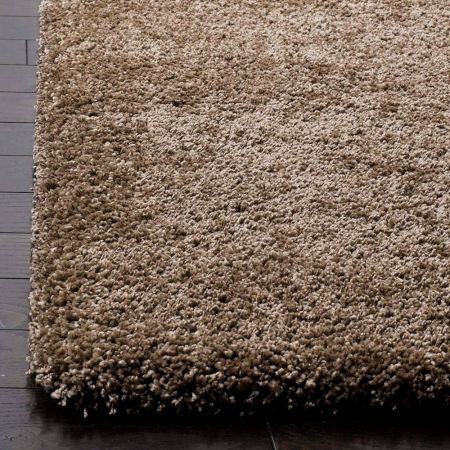 Modern Beige Shaggy Hall Rug